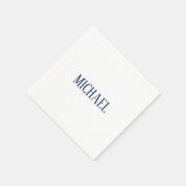 Minimalistische professionele moderne elegante servet (Hoek)