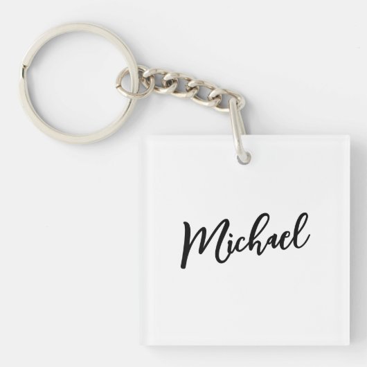 Minimalistische professionele moderne elegante sleutelhanger (voorkant)