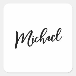 Minimalistische Professionele Moderne Elegantie Vierkante Sticker