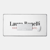 Minimalistische professionele moderne gewone naam bureaumat (Keyboard & Muis)