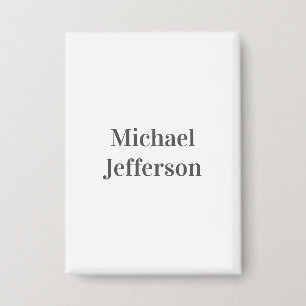 Minimalistische professionele moderne gewone naam  button
