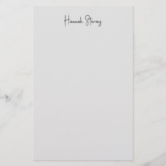 Minimalistische professionele moderne kalligrafie briefpapier (Voorkant)