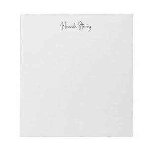 Minimalistische professionele moderne kalligrafie notitieblok