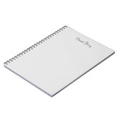 Minimalistische professionele moderne kalligrafie notitieboek (Linkerzijde)