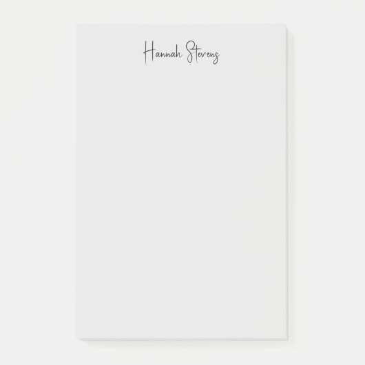 Minimalistische professionele moderne kalligrafie post-it® notes (Voorkant)