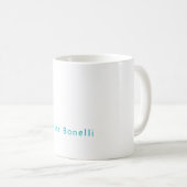 Minimalistische professionele moderne naam Azure-b Koffiemok (Voorkant rechts)