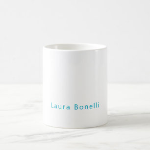 Minimalistische professionele moderne naam Azure-b Koffiemok
