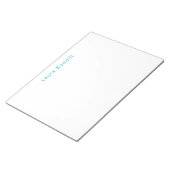 Minimalistische professionele moderne naam Azure B Notitieblok (Schuin)