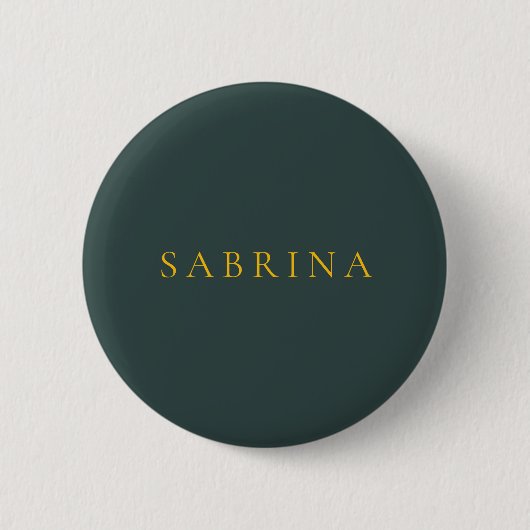 Minimalistische professionele moderne naam stoffig ronde button 5,7 cm (Voorkant)