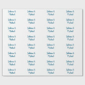 Minimalistische Professionele Moderne Plain Blauw  Cadeaupapier (Vlak)