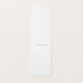 Minimalistische professionele moderne platte naam kaart (Buitenkant ongevouwen)