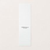 Minimalistische professionele moderne platte naam  kaart (Buitenkant ongevouwen)