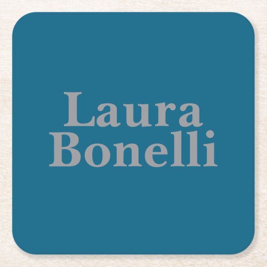 Minimalistische professionele moderne Uw naam Kartonnen Onderzetters (Voorkant)