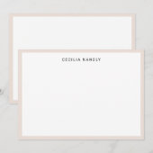 Minimalistische professionele naam Opmerking Kaart Notitiekaartje (Voorkant / Achterkant)