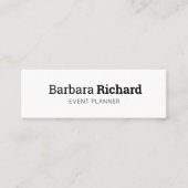 Minimalistische professionele netwerkconsultant mini visitekaartje (Voorkant)