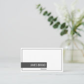 Minimalistische professionele ondernemer visitekaartje (Staand voorkant)