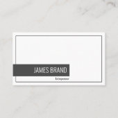 Minimalistische professionele ondernemer visitekaartje (Voorkant)