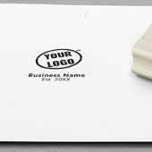 Minimalistische professionele promotionele aangepa rubberstempel