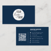 Minimalistische professionele scheepvaartmaatschap visitekaartje (Voorkant / Achterkant)