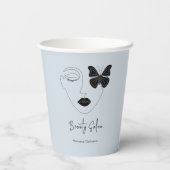 Minimalistische professionele schoonheidssalon bra papieren bekers (Achterkant)