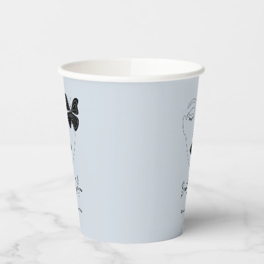 Minimalistische professionele schoonheidssalon bra papieren bekers (Links)