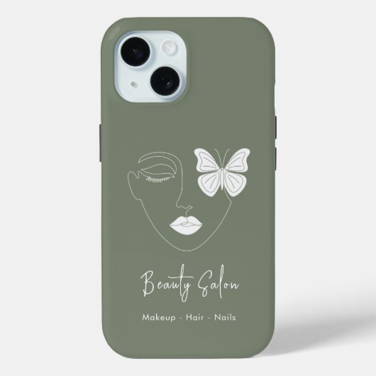 Minimalistische professionele schoonheidssalon Sag Case-Mate iPhone Case (Achterkant)