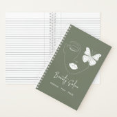 Minimalistische professionele schoonheidssalon Sag Notitieboek (Binnen)