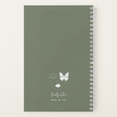 Minimalistische professionele schoonheidssalon Sag Notitieboek (Achterkant)