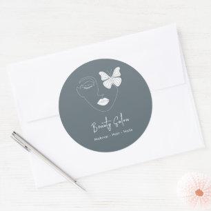 Minimalistische professionele schoonheidssalon Tre Ronde Sticker