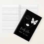 Minimalistische professionele schoonheidssalon zwa notitieboek (Binnen)