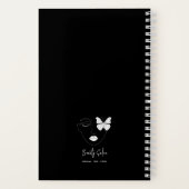 Minimalistische professionele schoonheidssalon zwa notitieboek (Achterkant)