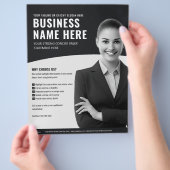 Minimalistische professionele service voor zakelij flyer (Hand)