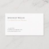Minimalistische professionele services visitekaartje (Voorkant)