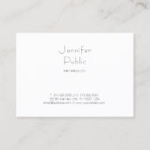 Minimalistische professionele Sjabloon Elegant Mod Visitekaartje (Achterkant)