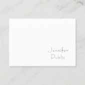 Minimalistische professionele Sjabloon Elegant Mod Visitekaartje (Voorkant)