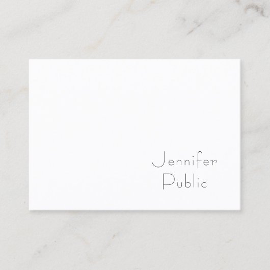 Minimalistische professionele Sjabloon Elegant Mod Visitekaartje (Voorkant)