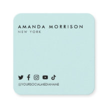 Minimalistische professionele sociale media mint