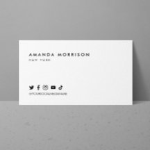 Minimalistische Professionele Sociale Media Wit