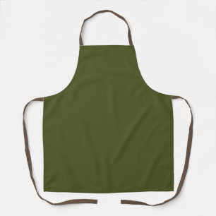 Minimalistische Professionele Solid Army Groene Kl Schort