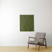 Minimalistische Professionele Solid Army Groene Kl Wandkleed (In situ)