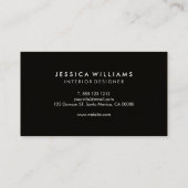 Minimalistische professionele supermacht visitekaartje (Achterkant)