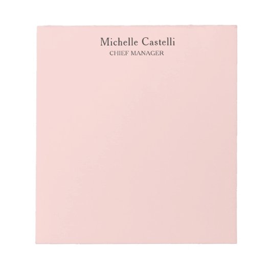 Minimalistische Professionele Unieke Klassieke Pas Notitieblok (Voorkant)