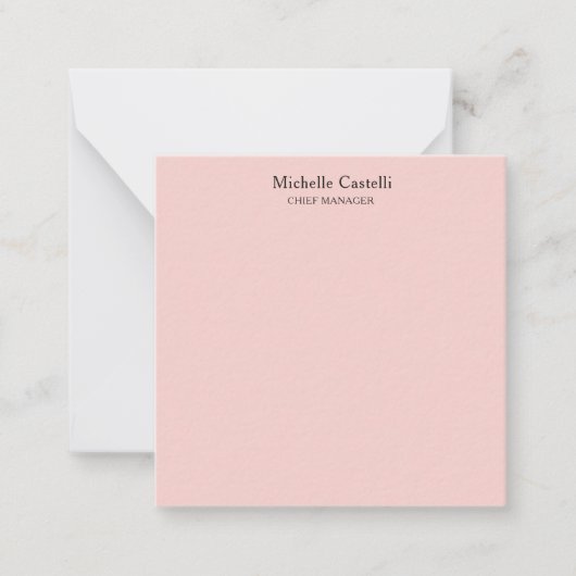 Minimalistische Professionele Unieke Klassieke Pas Notitiekaartje (Voorkant)