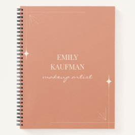 Minimalistische professionele visagist onderneming notitieboek