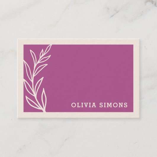 Minimalistische professionele Visitekaartjes (Voorkant)