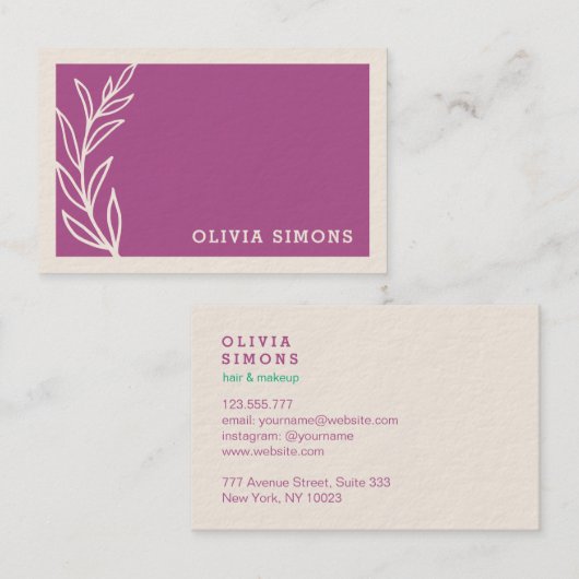 Minimalistische professionele Visitekaartjes (Voorkant / Achterkant)