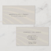 Minimalistische professionele vrije stroom visitekaartje (Voorkant / Achterkant)