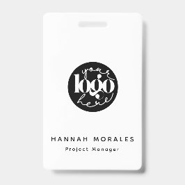 Minimalistische professionele zakelijke aangepaste badge