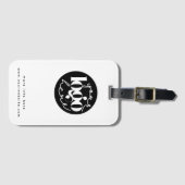 Minimalistische professionele zakelijke aangepaste bagagelabel (Voorkant (horizontaal))