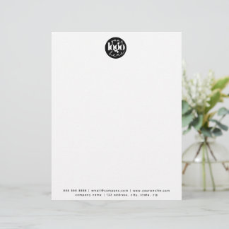 Minimalistische professionele zakelijke aangepaste briefhoofd